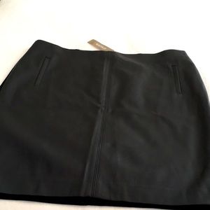 Skirt faux leather